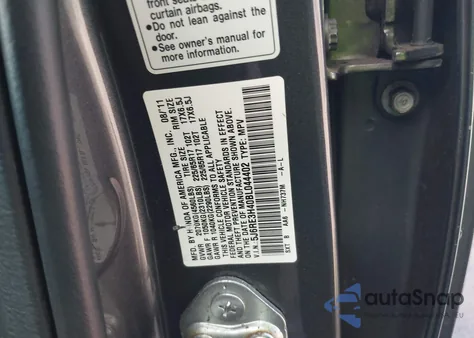 2011 Honda Cr-V Se from USA, damaged, VIN 5J6RE3H40BL044402